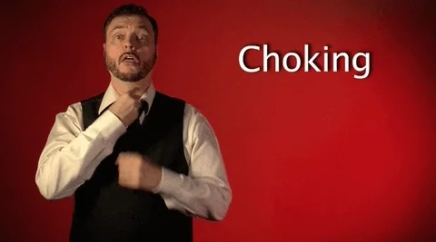 Choking Sign Language GIF by Sign with Robert