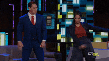 John Cena Dancing GIF by A Little Late With Lilly Singh