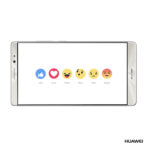 Facebook Emoji GIF by Huawei Mobile