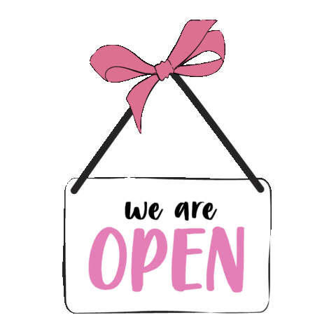 We Are Open Back In Business Sticker