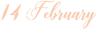 14 February Sticker
