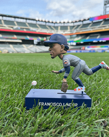 Francisco Lindor Bobblehead GIF by New York Mets