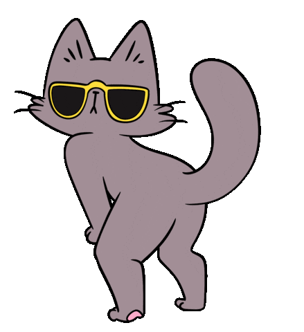 Dancing Cat Sticker