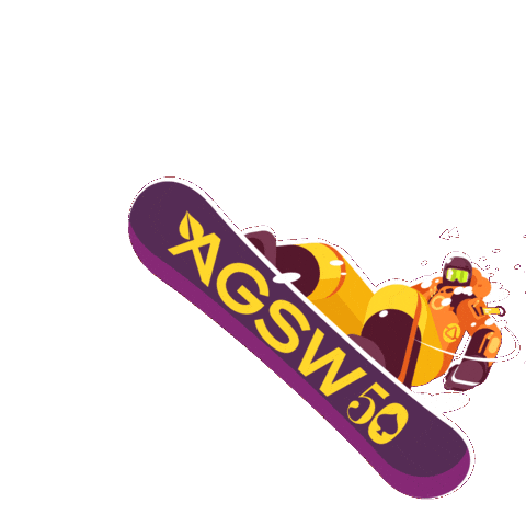 Aspen Snowboarder Sticker by Gay Ski Week