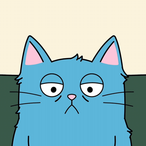 Blue Cat Nopecat GIF