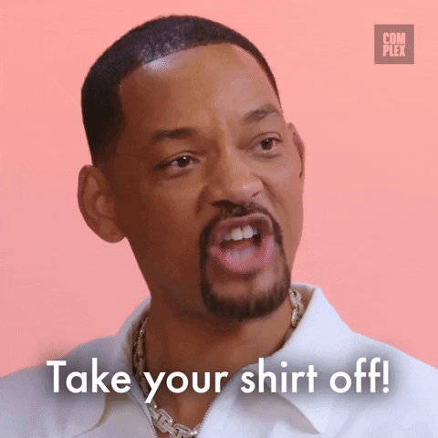 Will Smith Shirt Off GIF by Complex