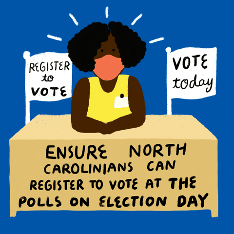Register To Vote North Carolina GIF by Creative Courage