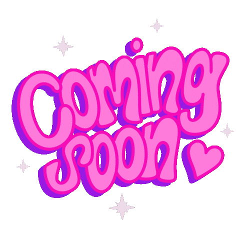 Coming Soon Pink Sticker
