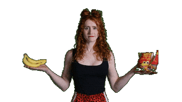 Banana Choosing Sticker by Olivia Vivian