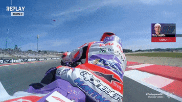 Racing Crash GIF by MotoGP