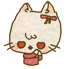 In Love Cat Sticker