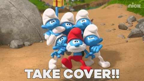 Smurfs Take Cover GIF by Nickelodeon
