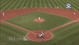 cleveland indians foul ball GIF by MLB
