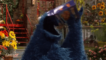 sesame street eating GIF by Omaze