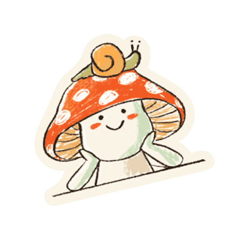 Happy Mushroom Sticker by Passion Planner