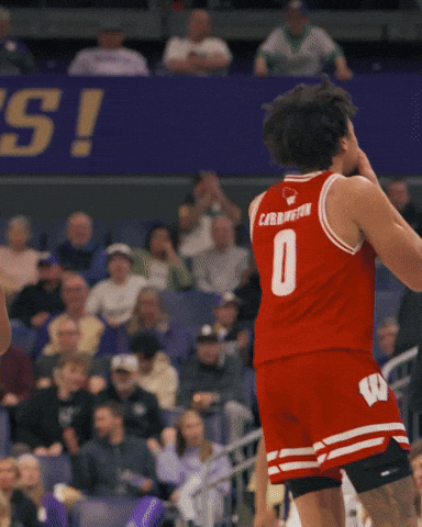 College Basketball Celebration GIF by Wisconsin Badgers