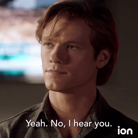 I Hear You No GIF by ION by iontelevision