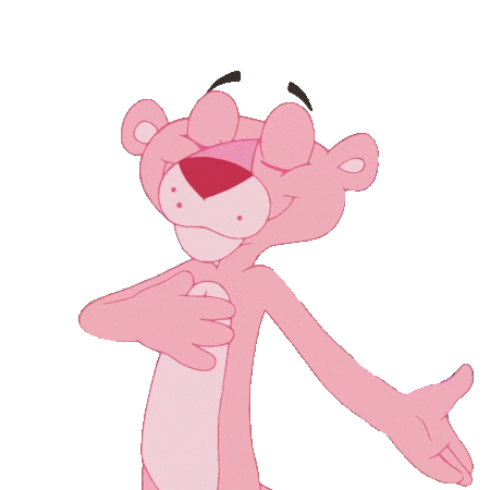 Take A Bow Thank You Sticker by MGM Pink Panther