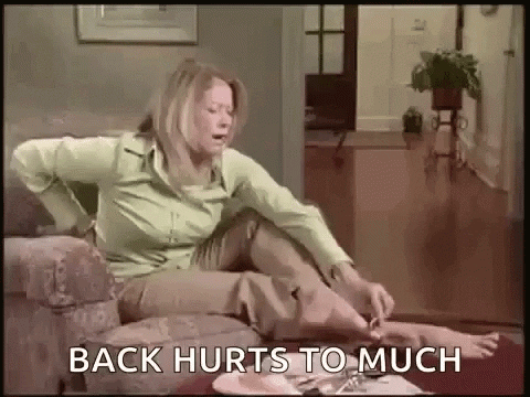 Back Pain GIF by memecandy - Find & Share on GIPHY