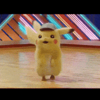 detective pikachu dancing GIF by 448 Studio
