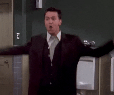 Chandler Happy Dance GIF