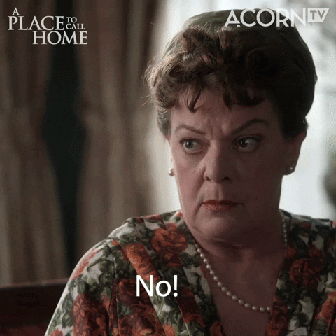 No Way Reaction GIF by Acorn TV - Find & Share on GIPHY