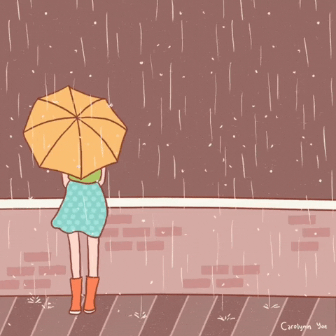 Sad Its Raining GIF by Carolynn