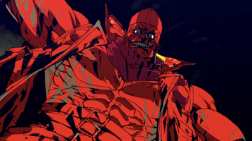 Blank Face Blood GIF by Cyberpunk: Edgerunners