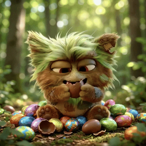 Hungry Easter Bunny GIF by Calmlings