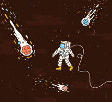 Illustration Space GIF by Aiste Papartyte