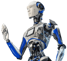 Artificial Intelligence Robot Sticker by Delphi Technologies