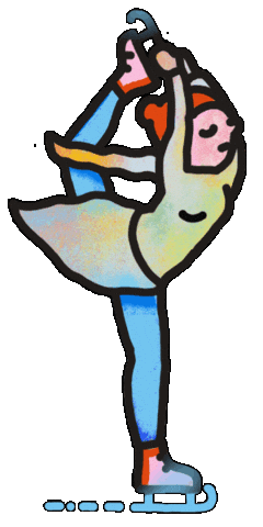 Sticker Skating Sticker by eva pils