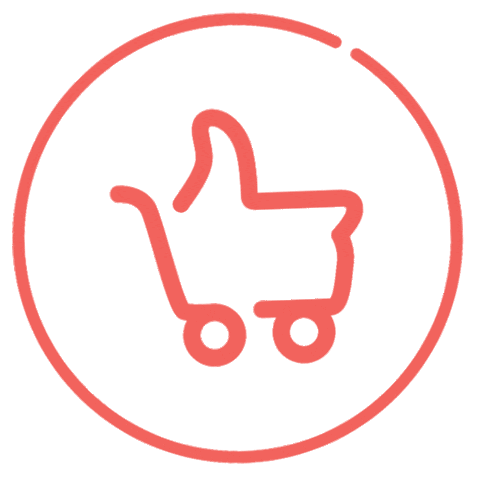 Shop Shopping Cart Sticker by ShopYourLikes