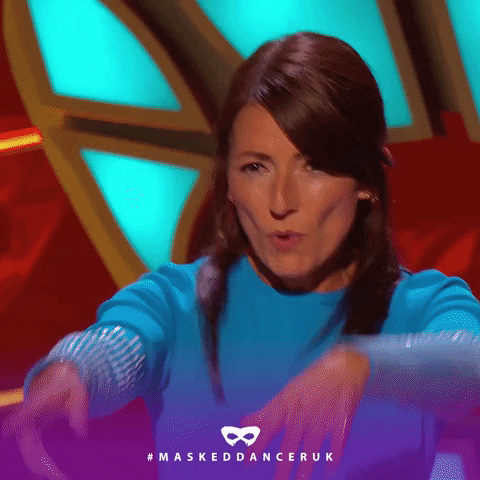 Happy Dance GIF by The Masked Singer UK & The Masked Dancer UK - Find
