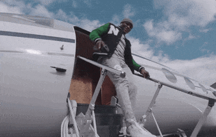 Touch Down Private Jet GIF by UFC