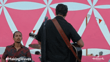 Surprise Playing Guitar GIF by Hallmark Channel