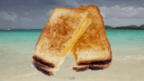 New trending GIF tagged food beach grilled cheese… | Trending Gifs