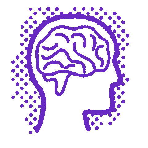 Head Brain Sticker by UBC Arts