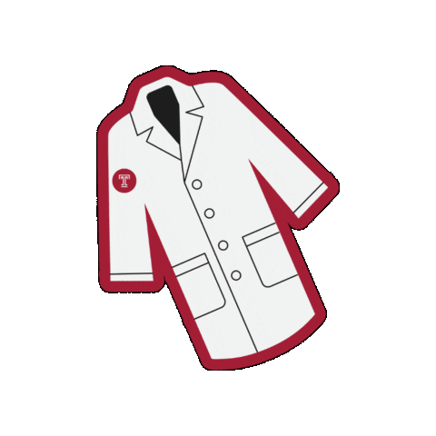 Whitecoat Sticker by Temple Med School