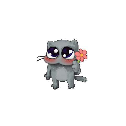 Cute Cat Sticker by Battii