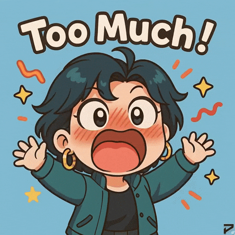 I Cant Even Too Much GIF by Persona