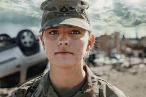 Stare Looking GIF by California Army National Guard
