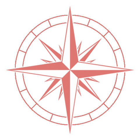 Long Way Home Compass Sticker by Wells Ferrari