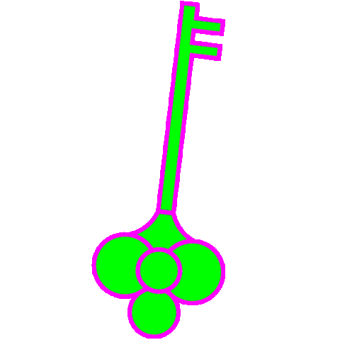 Color Llave Sticker