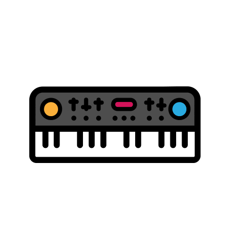 Piano Keyboard Sticker by Worship Online