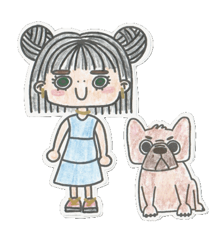 Dog Blinking Sticker