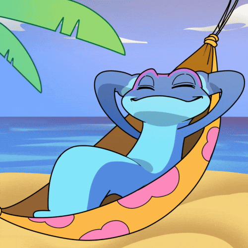 Chilling Beach Day GIF by Snek