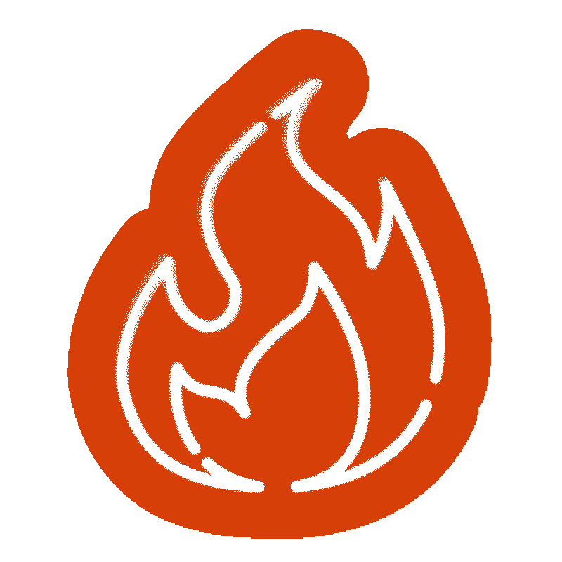 On Fire Sticker by Oregon State Ecampus