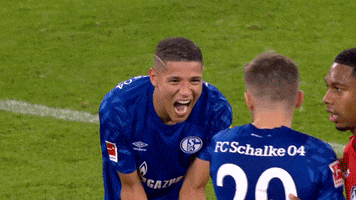 Happy Amine Harit GIF by FC Schalke 04