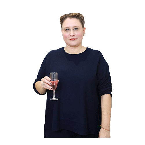 Celebrate Turn Up Sticker by Jessica Michault